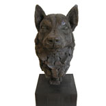 Diesel Husky sculpture