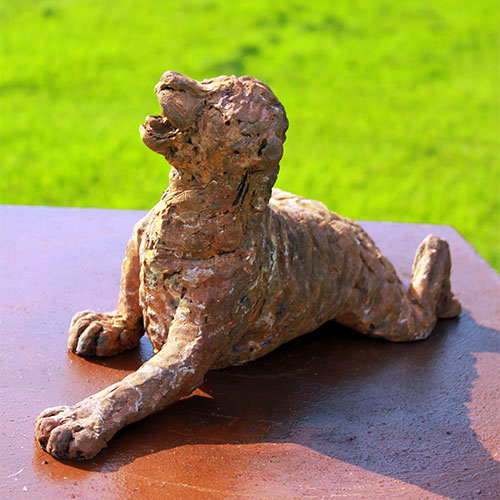 Sumatran Tiger Cub animal garden sculpture