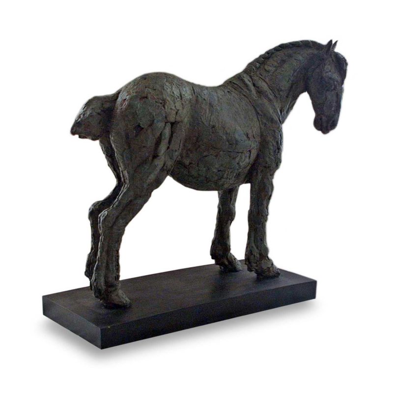 Belgian Barge - Medium sized horse sculpture