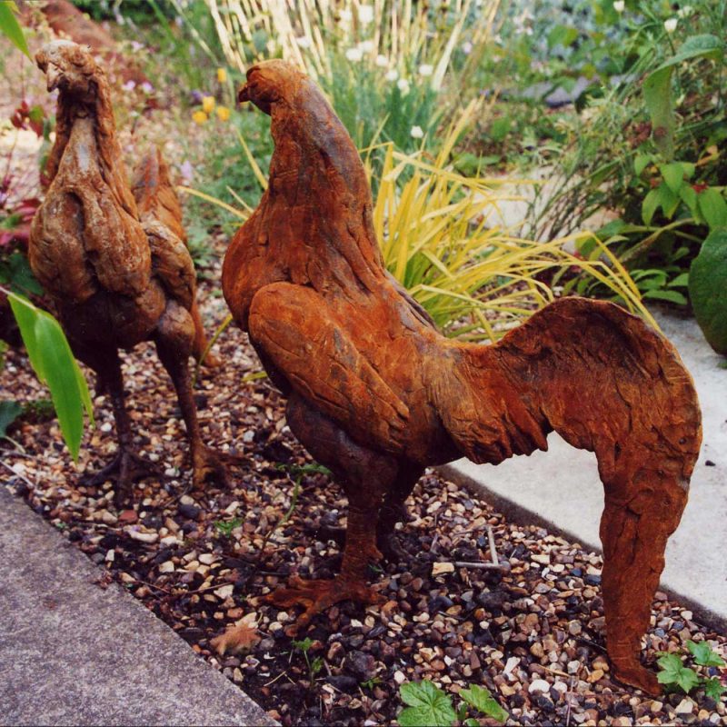 Colonel Sanders - dutch fighting cockerel sculpture