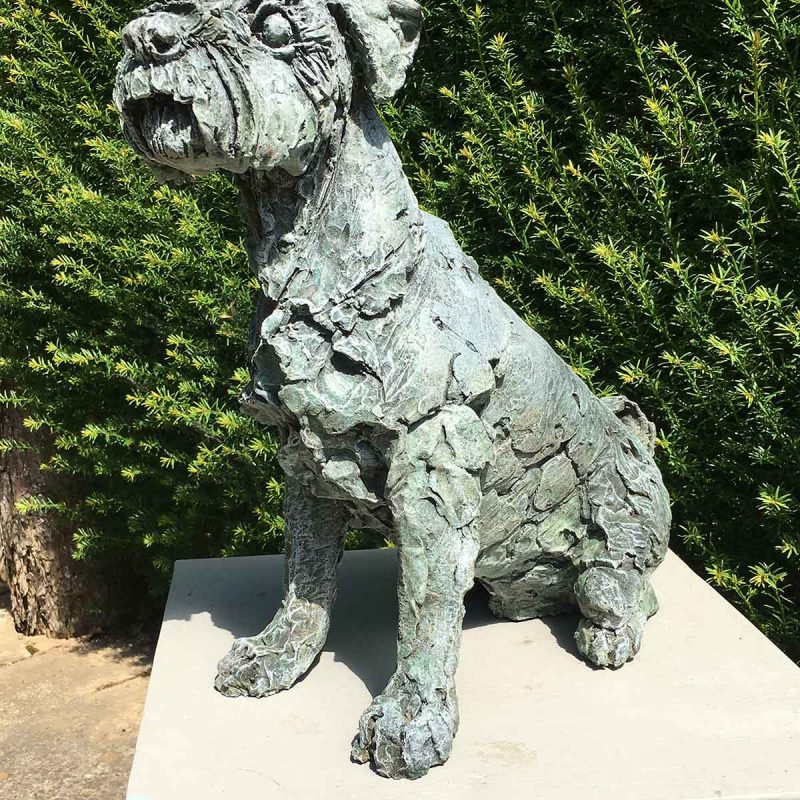 Myrtle - rough cut Schnauzer sculpture